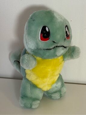 1999 Nintendo Pokemon Squirtle plush toy featuring plastic eyes [tag was a bit c